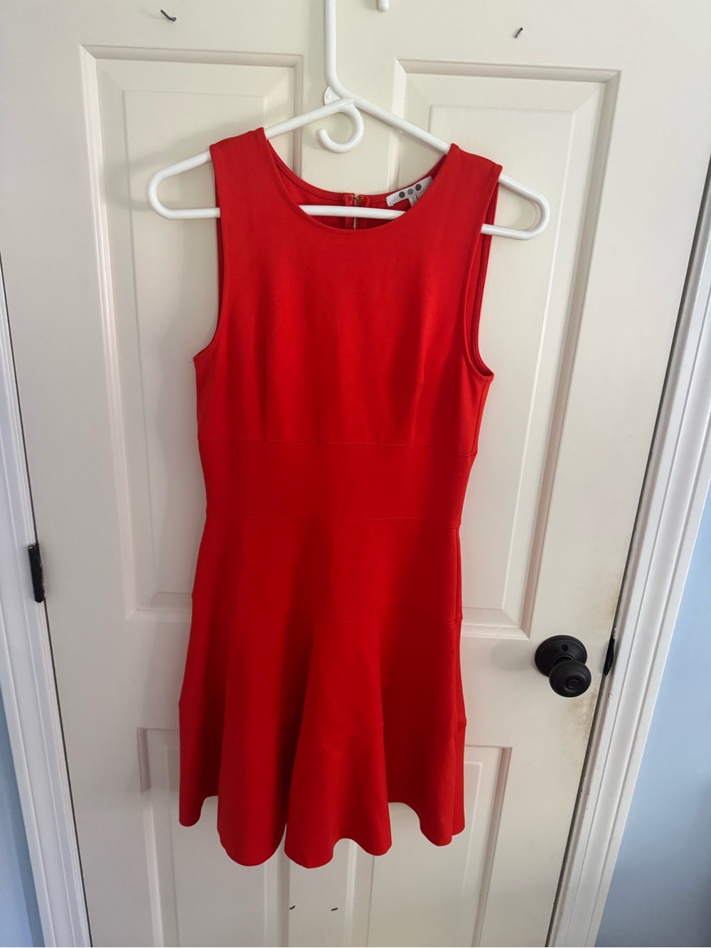 Three Dots Anthropologie Red Sleeveless Fit & Flare Dress, Size XS petite